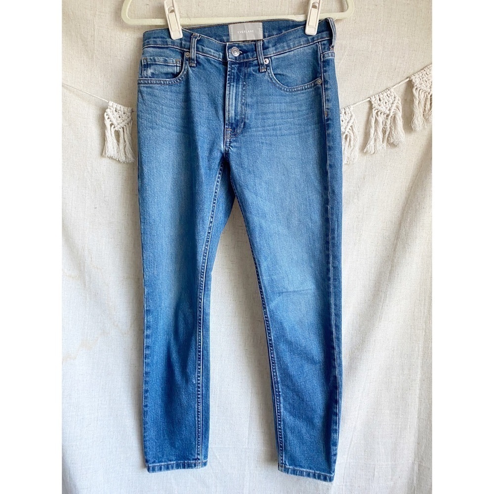 Everlane Blue Skinny Ankle Mid-Rise Jeans Size 27